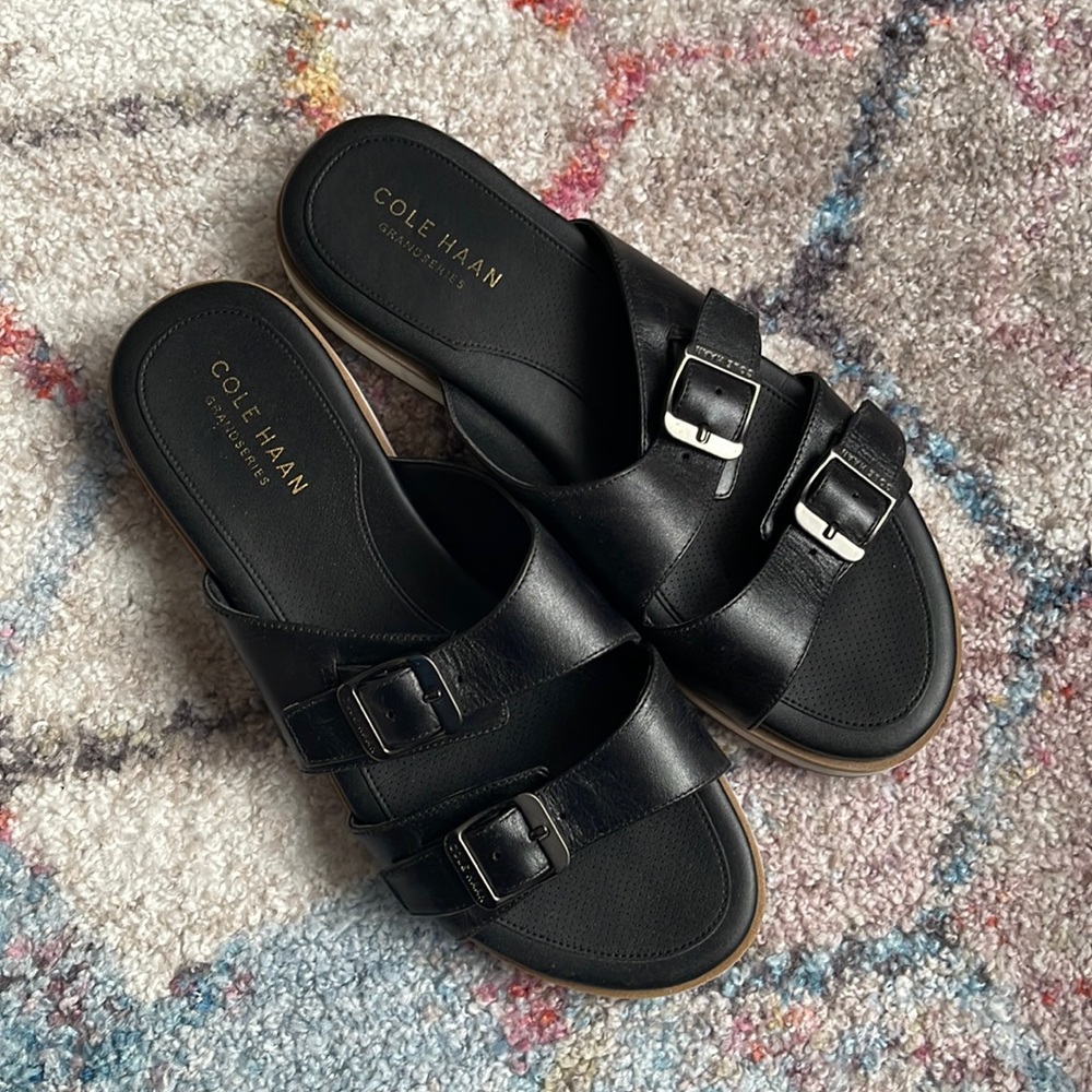 COLE HAAN Megan Buckle Slide Sandal - 7